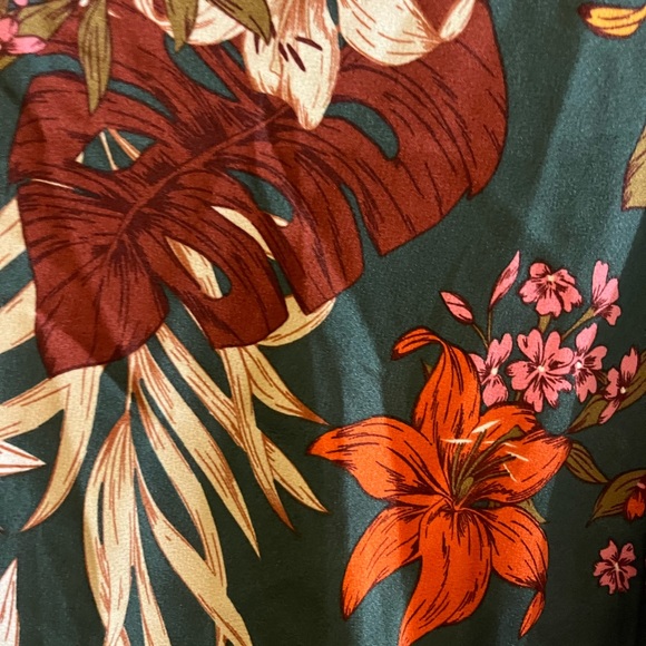 SheIn Leaf Print Dress - Picture 3 of 3